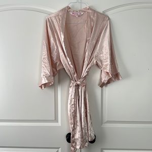 Light Pink Satin Feel Robe